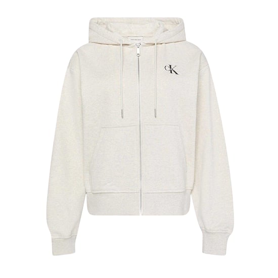 Calvin Klein Womens/Ladies Full Zip Hoodie (Vanilla Heather) - Image 2