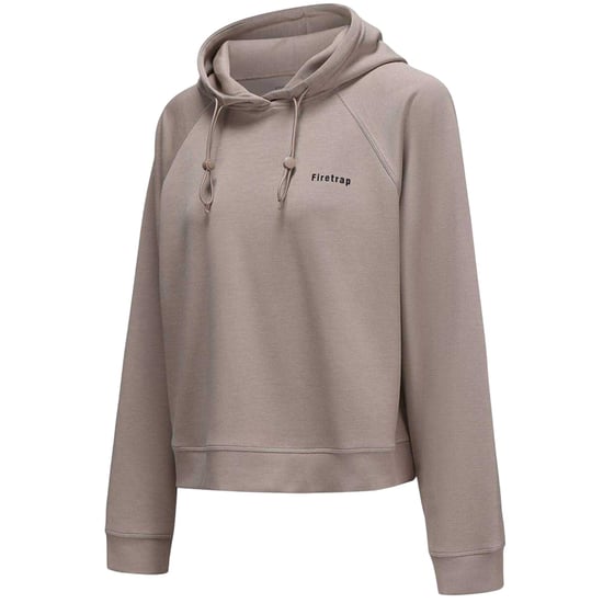 Firetrap Womens/Ladies Drawstring Hoodie (Stone) - Image 3