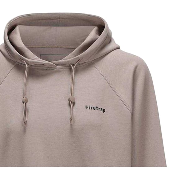 Firetrap Womens/Ladies Drawstring Hoodie (Stone) - Image 4