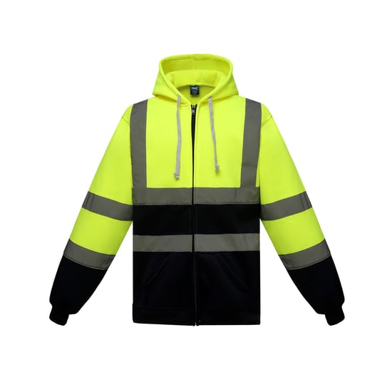 Yoko Heren Hi-Vis Full Zip Hoodie (Geel/Zwaar) - Image 1