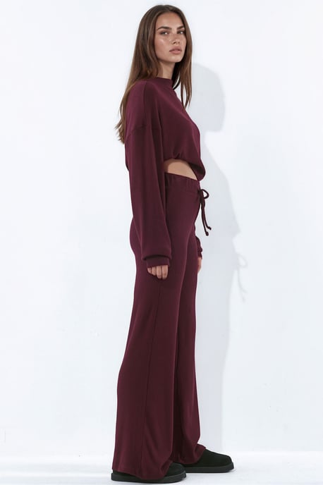 Women's Elastic Waist Straight Pants - Image 2