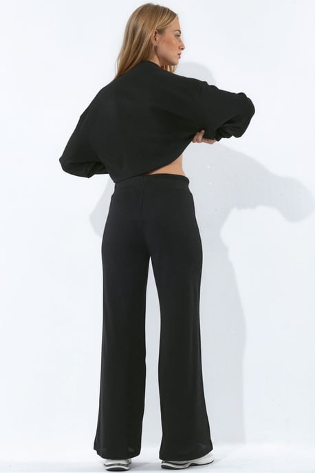 Women's Elastic Waist Straight Pants - Image 3