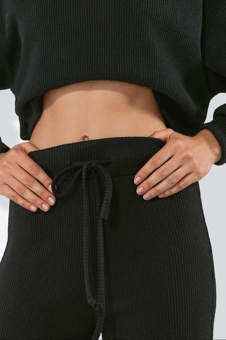 Women's Elastic Waist Straight Pants - Image 4