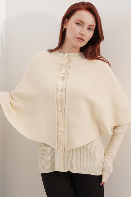 Ribbed Textured Long Sleeve Button-Up Cardigan - Image 4
