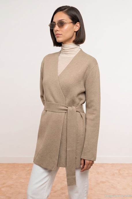 Women's Acrylic Wool Blend Cardigan - Image 3
