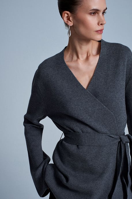 Women's Acrylic Wool Blend Cardigan - Image 1