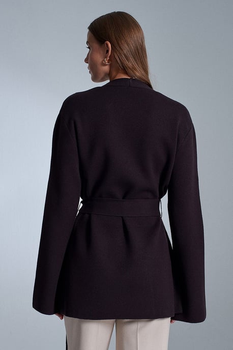 Women's Acrylic Wool Blend Cardigan - Image 2