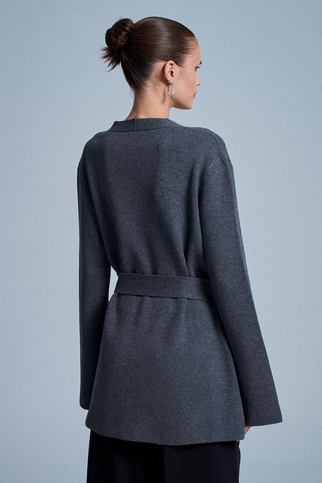 Women's Acrylic Wool Blend Cardigan - Image 3
