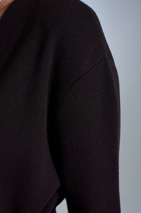 Women's Acrylic Wool Blend Cardigan - Image 4