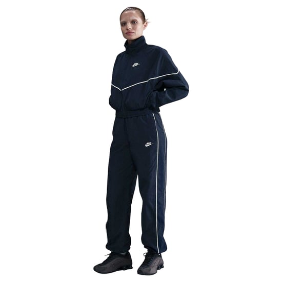 Nike Womens/Ladies NSW Chevron Windproof Windbreaker (Midnight Navy) - Image 1