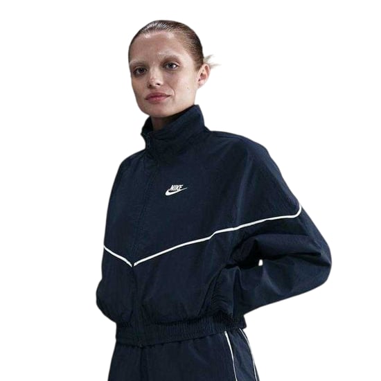 Nike Womens/Ladies NSW Chevron Windproof Windbreaker (Midnight Navy) - Image 2