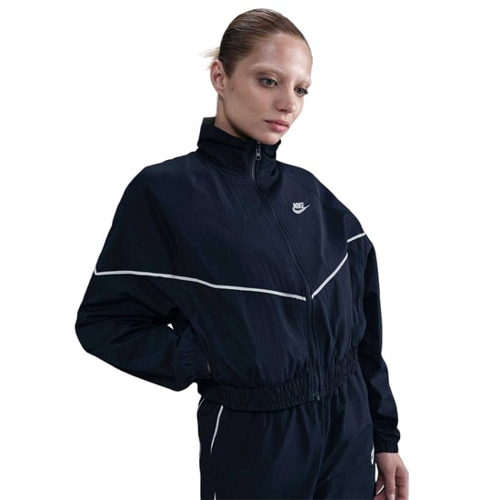 Nike Womens/Ladies NSW Chevron Windproof Windbreaker (Midnight Navy) - Image 4
