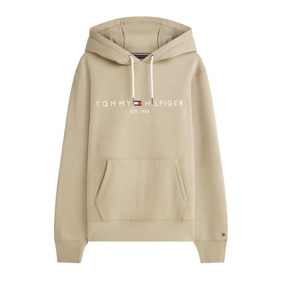 Tommy Hilfiger Mens Logo Hoodie (Beige) - Image 2