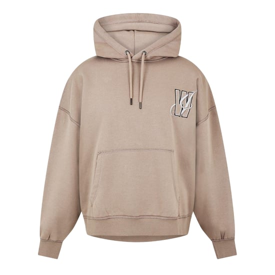 Jack Wills Mens Drop Shoulder Relaxed Fit Drawstring Hoodie (Moon Rock) - Image 2