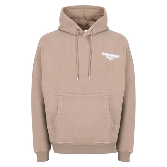 Jack Wills Mens Script Long-Sleeved Hoodie (Fawn) - Image 1