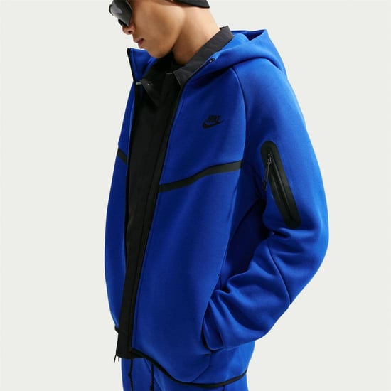 Nike Mens Tech Chevron Full Zip Hoodie (Retro Royal) - Image 3