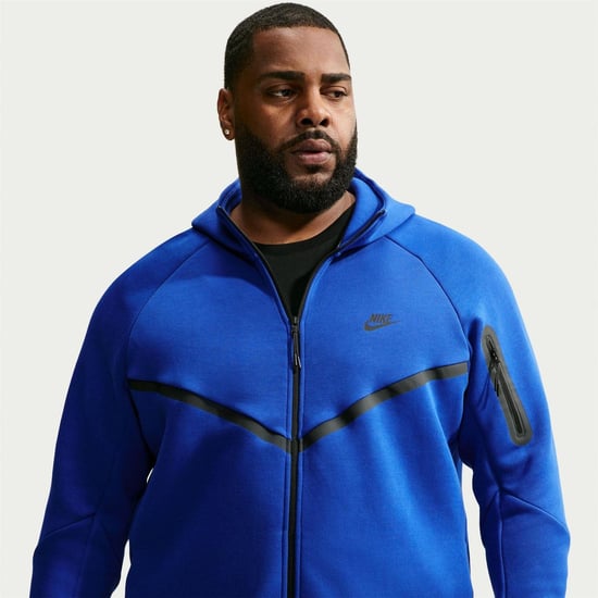 Nike Mens Tech Chevron Full Zip Hoodie (Retro Royal) - Image 4