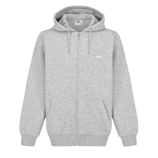 Slazenger Herenhoodie met voering en doorlopende rits van Borg (Grijs Marl Marl) - Image 1
