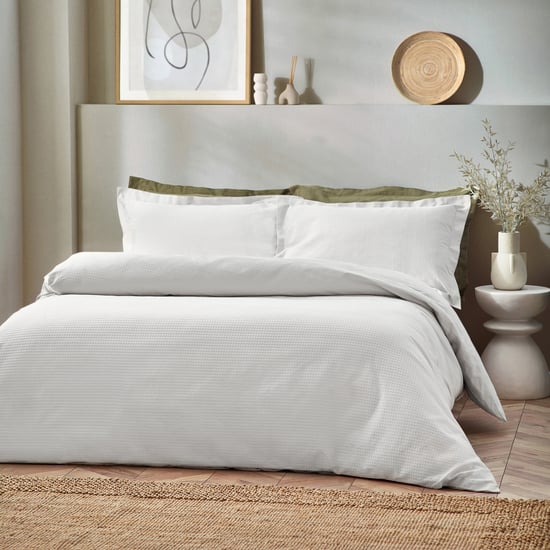 Waffle Duvet Set White - Image 2