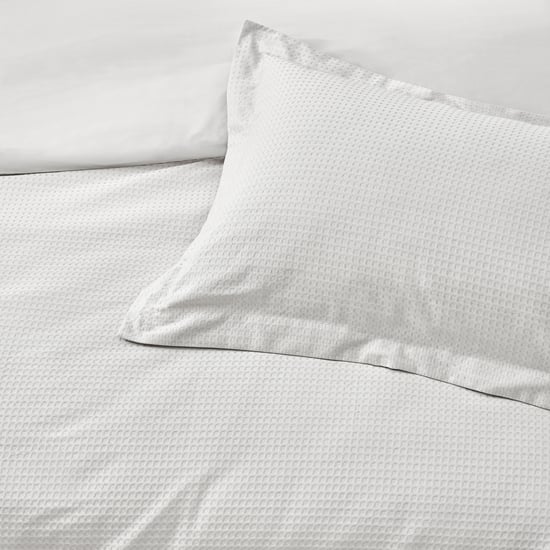 Waffle Duvet Set White - Image 3
