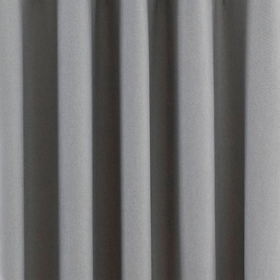 Twilight Blackout Eyelet Curtains in Silver - Image 4