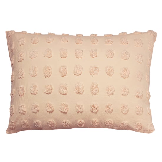 Linen House Haze Tufted Pillowcase Pair, Peach - Image 2