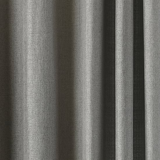 Atlantic Twill Woven Eyelet Curtains in Grey - Image 4
