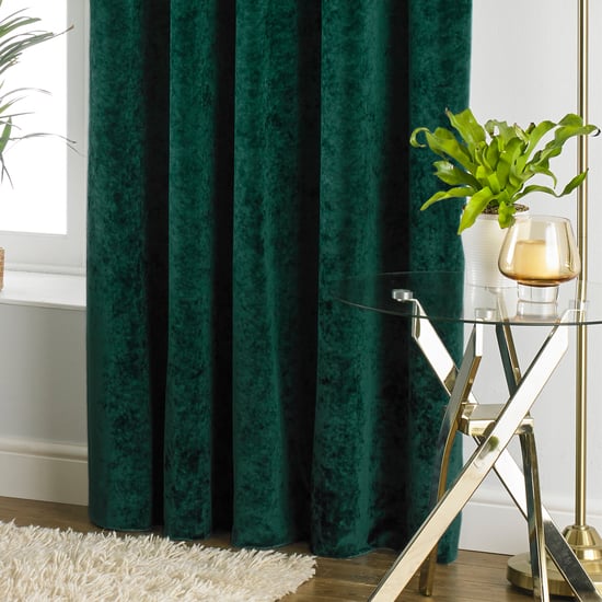 Verona Crushed Velvet Eyelet Curtains - Image 3