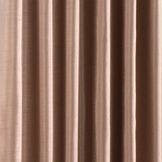 Fiji Silk Effect Eyelet Curtains in Latte - Image 4