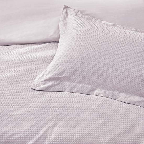 Waffle Duvet Set Blush - Image 3