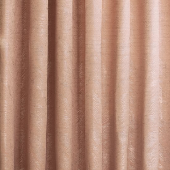 Himalaya Jacquard Eyelet Curtains in Blush - Image 4