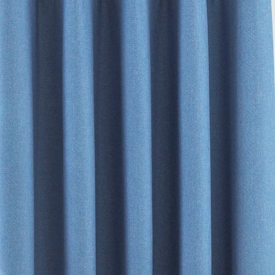 Twilight Blackout Eyelet Curtains in Denim - Image 4