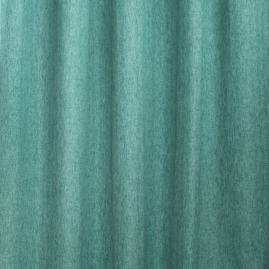 Harrison Herringbone Pencil Pleat Curtains in Marine - Image 4