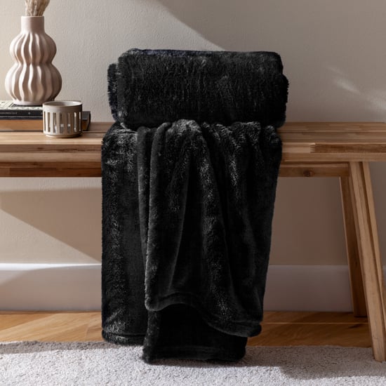 furn. Kallu Double-Sided Faux-Fur Throw - Image 3