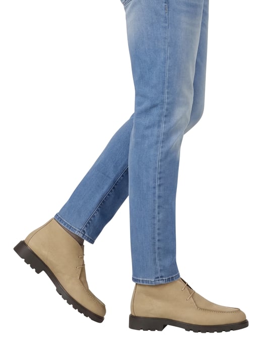 Giorgio hoge leren boots beige met donkere zool - Image 2