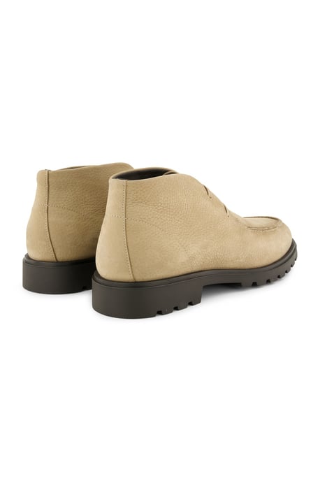 Giorgio hoge leren boots beige met donkere zool - Image 3