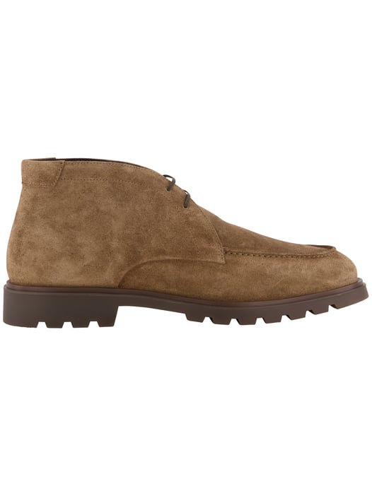 Veterschoenen Giorgio bruin suede grof geribbelde rubberzool - Image 1
