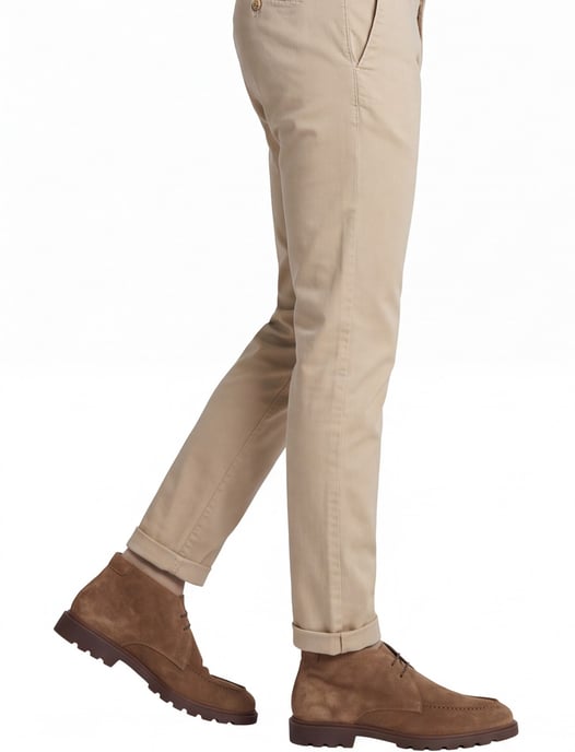 Veterschoenen Giorgio bruin suede grof geribbelde rubberzool - Image 2