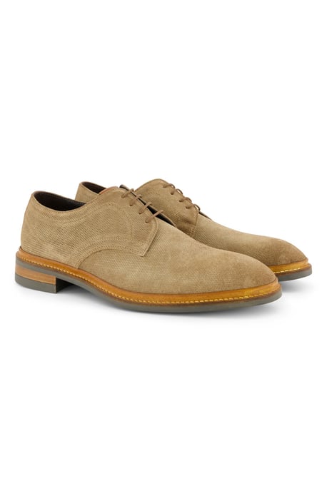 Giorgio nette veterschoenen beige effen leer textuur - Image 2