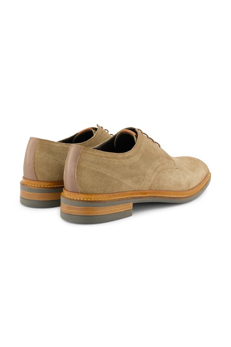 Giorgio nette veterschoenen beige effen leer textuur - Image 3
