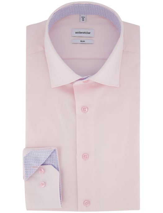 Strijkvrij roze overhemd Seidensticker Slim Fit katoen - Image 2