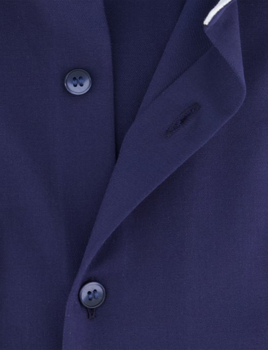 Olymp overhemd donkerblauw slim fit katoen effen - Image 4