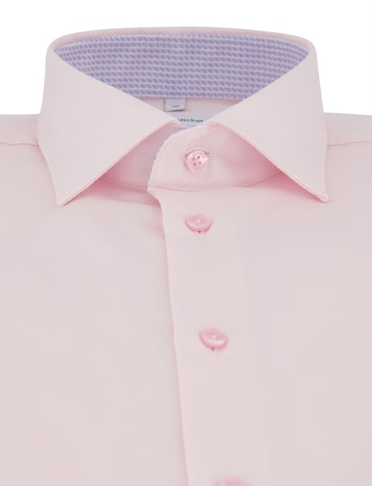 Strijkvrij roze overhemd Seidensticker Slim Fit katoen - Image 3