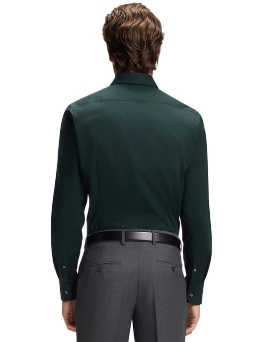 Overhemd BOSS Black groen stretch - Image 2