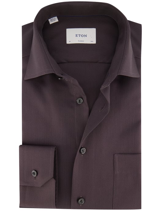 Overhemden Eton Classic Fit bruin - Image 1