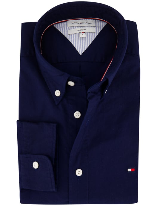 Overhemden Tommy Hilfiger donkerblauw normale fit - Image 1