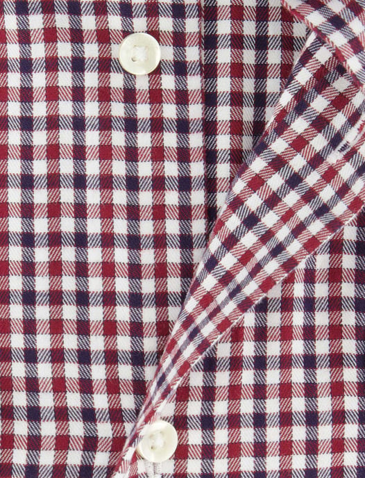Barbour overhemd rood geruit katoen slim fit - Image 4