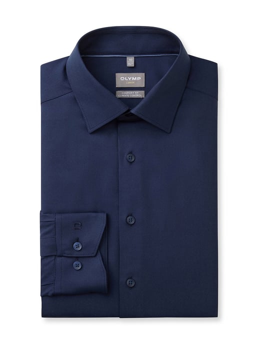 blauw Olymp Luxor 24/Seven overhemd climate control vezel - Image 1