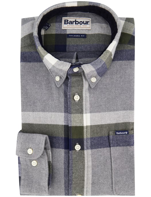 Casual overhemd Barbour Tailored Fit grijs katoen - Image 2