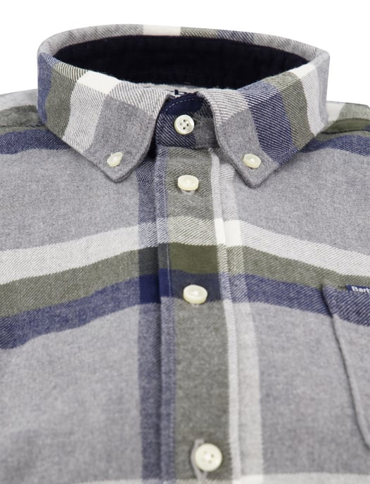 Casual overhemd Barbour Tailored Fit grijs katoen - Image 3